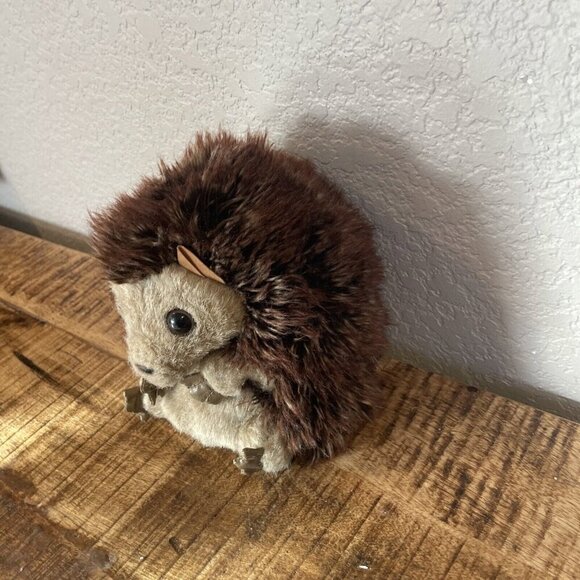Hedgehog Puppet Hand Puppet Plush Turns Inside Out To Ball Realistic - Picture 3 of 11
